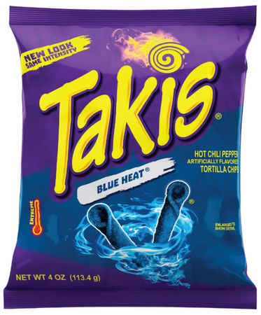 Chipsy Takis Blue Heat - chili limonka - super ostre 113,4g Barcel