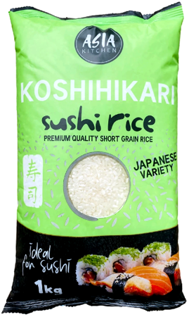 Ryż Koshihikari Premium do sushi 1kg Asia Kitchen
