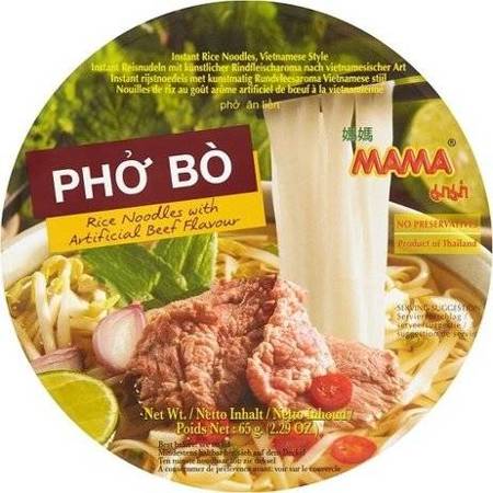 Zupa Pho Bo wołowa z makaronem ryżowym 65g MAMA